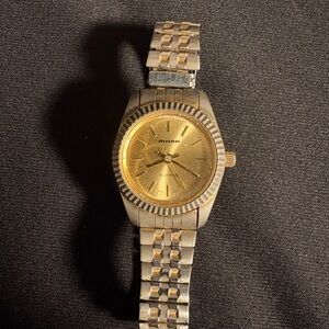 Vintage Milan Gold and Silver Women's Watch